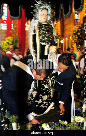 Via Crucis - Pasqua in Ntra Sra del Rosario nella cattedrale di GIRARDOTA - Dipartimento di Antioquia. COLOMBIA Foto Stock