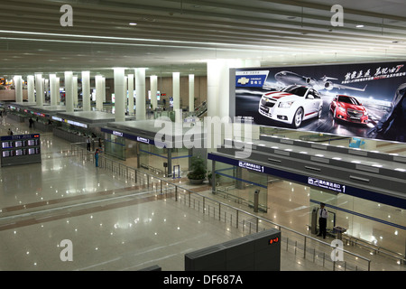 Interno dell'aeroporto di Shanghai, Cina Foto Stock