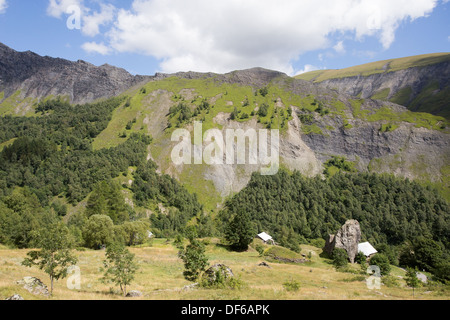 Le Perron Alpes d'Huez Alp Huez Isere Rodano Alpi Francia Foto Stock