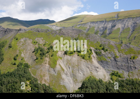 Route du Col de Sarenne Alpes d'Huez Alp Huez Isere Rodano Alpi Francia Foto Stock