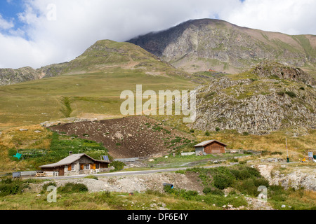 Route du Col de Sarenne Alpes d'Huez Alp Huez Isere Rodano Alpi Francia Foto Stock