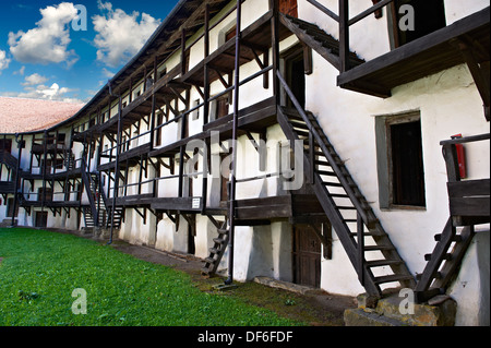 Camere di stoccaggio di Prejmer sassone chiesa fortificata , Brasov, in Transilvania. Patrimonio mondiale dell UNESCO Foto Stock