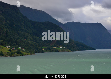 L'Europa,NORVEGIA,fiordi norvegesi sognefjorden Foto Stock