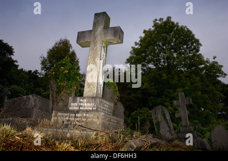Arnos Vale cimitero,Bristol,UK costruito nel 1837,ha molti grado 11 edifici elencati,tombe e monumenti. una morte REGNO UNITO bury sepolto Foto Stock