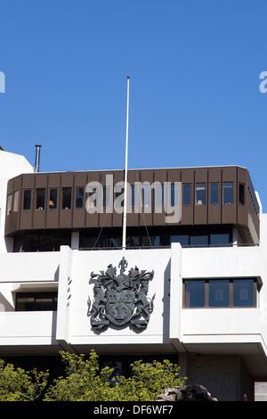 Salters' Hall progettata dall architetto Basil Spence per la venerabile compagnia di Salters, Fore Street, Città di Londra, Regno Unito. Foto Stock