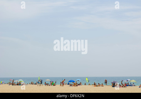 L'Europa, Spagna, Barcellona, Spiaggia Foto Stock