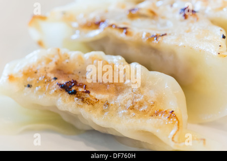 Il cibo giapponese gnocco di stile sul piatto bianco Foto Stock