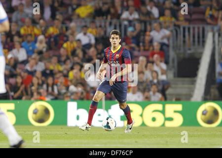 Marc Bartra (Barcellona), Settembre 24, 2013 - Calcio : spagnolo "Liga Española" corrispondono tra Barcellona e Real Sociedad, allo stadio Camp Nou a Barcellona, Spagna, il 24 settembre 2013. (Foto di AFLO) Foto Stock