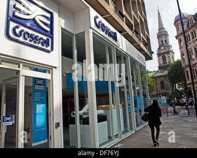 Crossrail Visitor Center, Tottenham Court Road, Londra, Inghilterra, Regno Unito Foto Stock