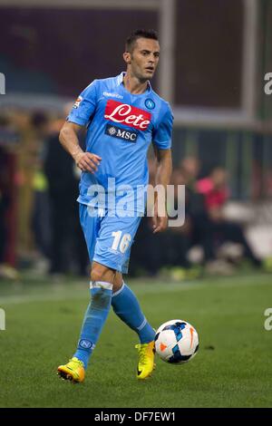 Genova, Italia. Il 28 settembre, 2013. Giandomenico Mesto (Napoli) Calcio : Italiano 'Serie A' match tra Genova 0-2 Napoli a Luigi Ferraris Stadium di Genova, Italia . © Maurizio Borsari/AFLO/Alamy Live News Foto Stock