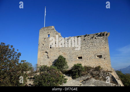 Il borgo medievale di Vaison la Romaine nella Vaucluse. Foto Stock