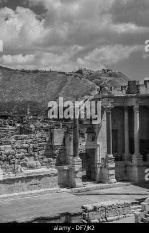 Vista dal teatro Bet Shean Israele Foto Stock