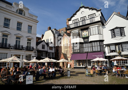 Il cantiere della Cattedrale di Exeter Devon. Foto Stock