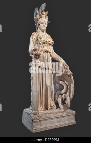 Il Varvakeion dea Atena (200-250 d.C.) nel Museo Nazionale, Grecia Foto Stock