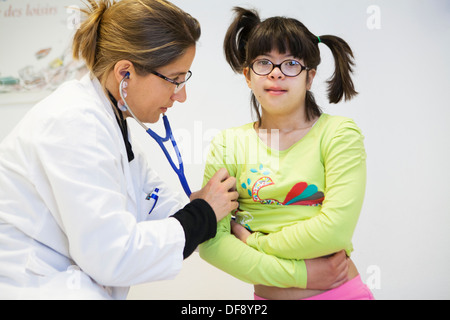 Bambino, SINDROME DI DOWN Foto Stock