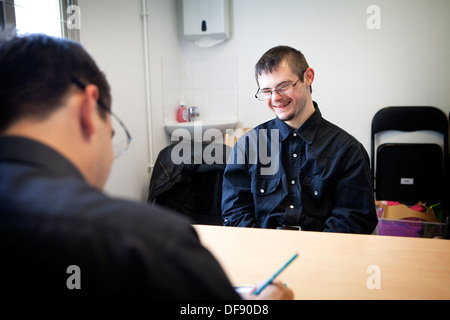 Adolescente, SINDROME DI DOWN Foto Stock