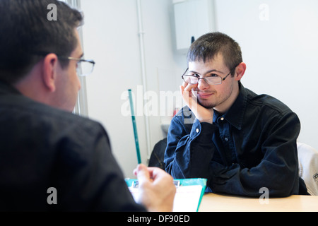 Adolescente, SINDROME DI DOWN Foto Stock