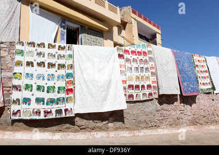 Negozio di souvenir al Forte Amber nearJaipur,Rajasthan,l'India. Foto Stock