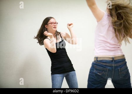 Adolescente, SINDROME DI DOWN Foto Stock