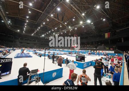 Anversa, Belgio. Il 30 settembre, 2013. Vista generale, 30 settembre 2013 - Ginnastica Artistica : 44th ginnastica artistica Campionati del mondo, uomini qualification round a Lotto Arena ad Anversa, in Belgio. (Foto di Enrico Calderoni/AFLO SPORT) © Aflo Co. Ltd./Alamy Live News Foto Stock
