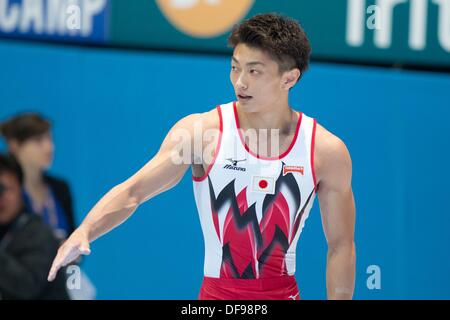 Anversa, Belgio. Il 30 settembre, 2013. Kohei Kameyama (JPN), Settembre 30, 2013 - Ginnastica Artistica : Kohei Kameyama del Giappone durante la quarantaquattresima ginnastica artistica Campionati del mondo, uomini qualification round a Lotto Arena ad Anversa, in Belgio. (Foto di Enrico Calderoni/AFLO SPORT) © Aflo Co. Ltd./Alamy Live News Foto Stock