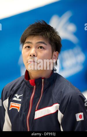 Anversa, Belgio. Il 30 settembre, 2013. Koji Yamamuro (JPN), Settembre 30, 2013 - Ginnastica Artistica : Koji Yamamuro del Giappone durante la quarantaquattresima ginnastica artistica Campionati del mondo, uomini qualification round a Lotto Arena ad Anversa, in Belgio. (Foto di Enrico Calderoni/AFLO SPORT) © Aflo Co. Ltd./Alamy Live News Foto Stock