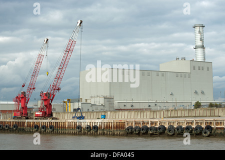 Centrale elettrica a gas Foto Stock