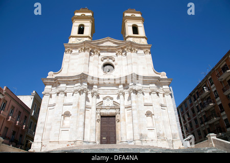 Chiesa di Sant Anna nel centro di Cagliari - Sardegna Foto Stock