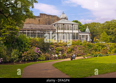 Il Conservatorio Botanico in Pavilion Gardens, Buxton Foto Stock