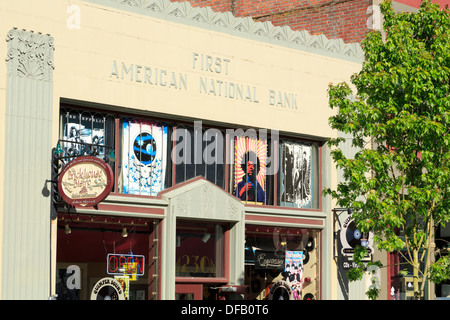 Musica Taylor Street,Port Townsend,Puget Sound, nello Stato di Washington, STATI UNITI D'AMERICA,l'America del Nord Foto Stock