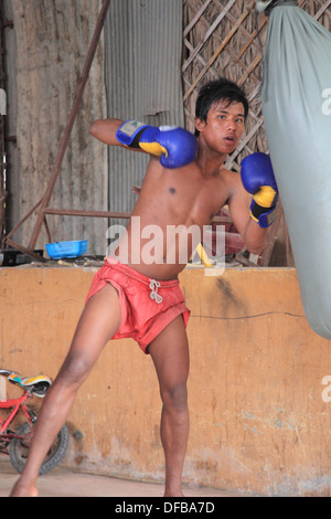 Kick boxing Foto Stock