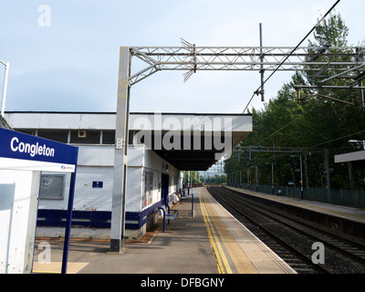 Congleton stazione ferroviaria CHESHIRE REGNO UNITO Foto Stock