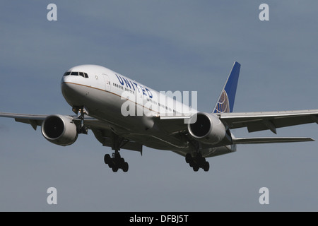 UNITED AIRLINES BOEING 777 Foto Stock