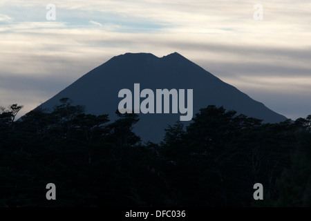 Mt Ngauruhoe in Nuova Zelanda, anche Mt Doom nel film "Il Signore degli Anelli" Foto Stock