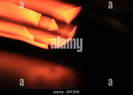 Zucca di Halloween di testa, scary faccia con spooky male gli occhi Foto Stock