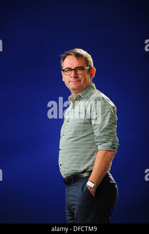 Paul Kildea, scrittore e conduttore, frequentando la Edinburgh International Book Festival, giovedì 15 agosto 2013. Foto Stock