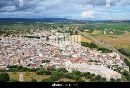 Valle fertile della spagnola fiume Guadalquivir Foto Stock