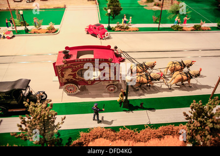 Il Circo Miniture esposizione presso il Museo Ringling in Sarasota FL Foto Stock