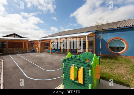 Play house e parco giochi a scuola Foto Stock