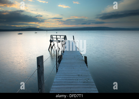 Kinnegar Pier Foto Stock