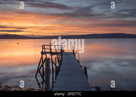 Kinnegar Pier Foto Stock