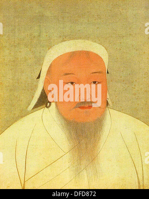 Gengis Khan fondatore dell'Impero Mongolo Foto Stock
