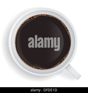 tazza di caffè bianco Foto Stock