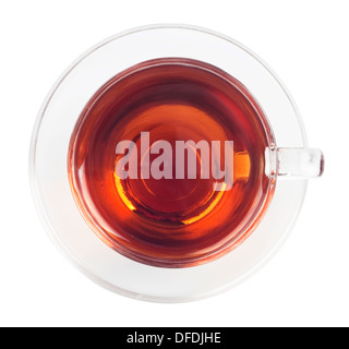 Il tè in tazza isolata su sfondo bianco Foto Stock