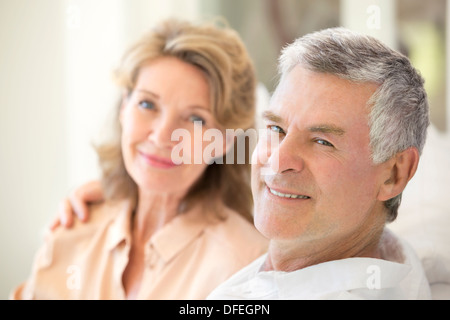 Ritratto di sorridente Coppia senior Foto Stock