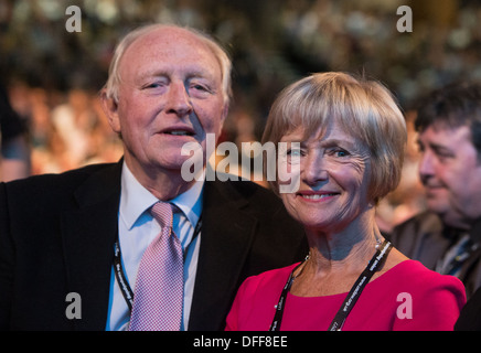 Neil e Glenys Kinnock a in occasione del congresso del partito laburista la Brighton 2013 Foto Stock