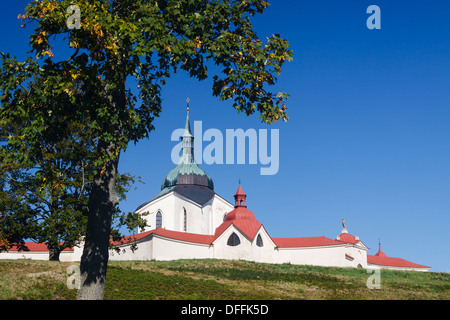 Chiesa del pellegrinaggio di San Giovanni di Nepomuk. Zdar nad Sazavou, Repubblica Ceca Foto Stock