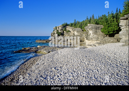 Nord America Canada Ontario Grandi Laghi Georgian Bay Bruce penisola parco nazionale indiano alla testa Cove Foto Stock