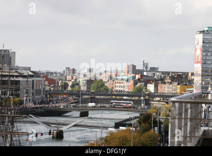 Fiume Liffey Dublino Irlanda Foto Stock