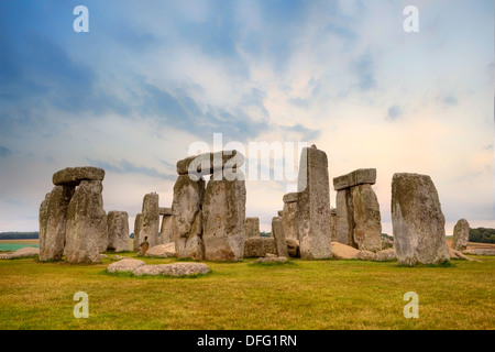 Stonehenge, Amesbury, Wiltshire, Inghilterra, Regno Unito Foto Stock